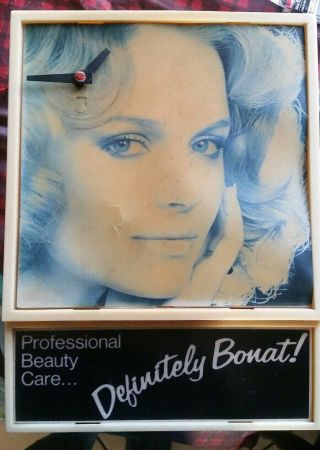 Vintage Rare " Bonat " Beauty Salon Lighted Sign 1976