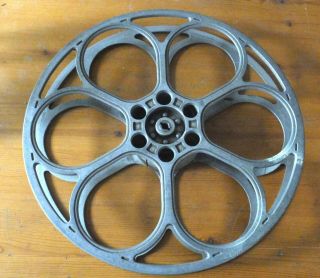Vintage Cast Aluminum 35 Mm Goldberg Bros Movie Projector Film Reel 15 " Rare