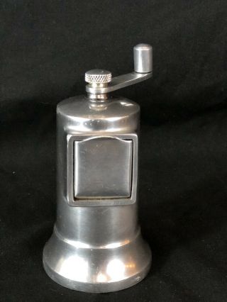 Vintage Perfex 4 " Cast Aluminum Pepper Mill Grinder Made In France Pure Beauty