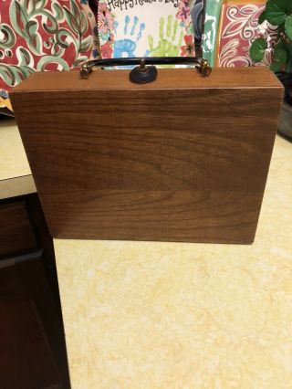 Vintage Enid Collins Of Texas Wood Box Bag Purse 2