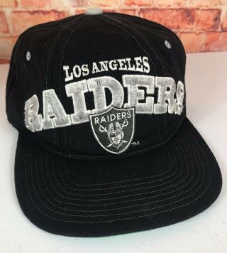 Raiders Starter Pro Line Wool Snapback Hat Cap La Los Angeles Nfl Vintage Vtg