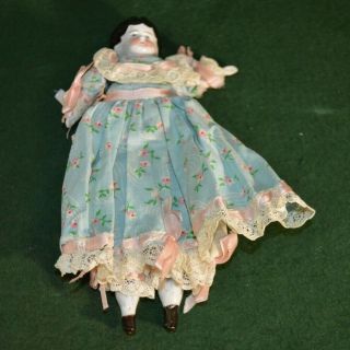 Antique German Porcelain China Doll 7 1/2 Inches Tall 2