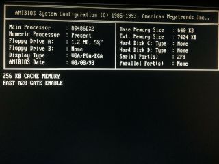 RARE Vintage Intel 486 DX2 66MHz CPU PC,  SiS 461 VESA Local Bus motherboard 2