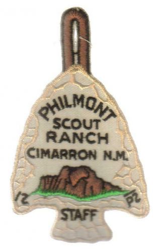 Vintage Boy Scout Patch Bsa Philmont Ranch Patch 50 Years Cimarron N.  M.  Staff