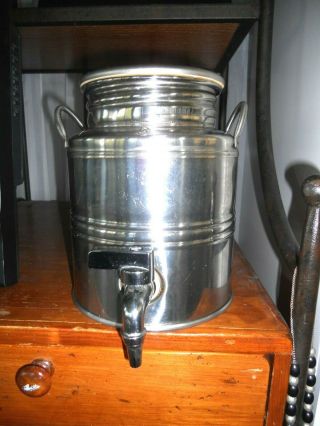 Vintage Superfustinox Mod Milano Stainless 3 Liter Watter Fusti Container