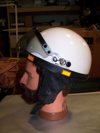 VINTAGE Motorcycle Helmet Scooter World Famous 505 3
