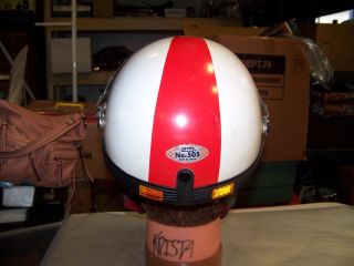 VINTAGE Motorcycle Helmet Scooter World Famous 505 4