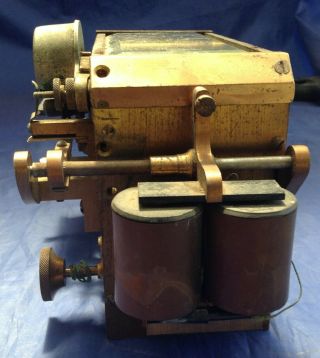 Vintage J.  H.  Bunnell & Co Brass Telegraph PEN REGISTER MOD.  KS - 3106 (NR) 5