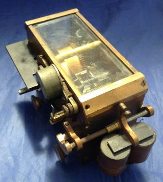 Vintage J.  H.  Bunnell & Co Brass Telegraph PEN REGISTER MOD.  KS - 3106 (NR) 7