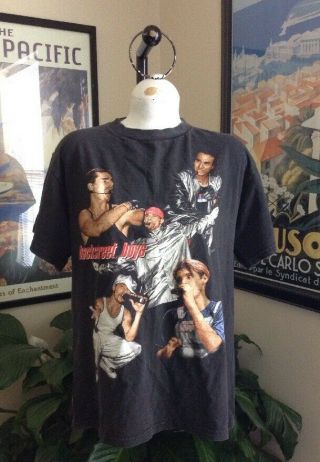 Vintage 1998 Backstreet Boys World Tour Concert T Shirt Vtg M Rap Boy Group