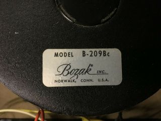 Vintage Bozak Column Speaker 5.  5 " Woofer Model B - 209bc