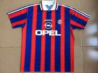 Vintage 90’s Adidas Opel Bayern Munich Munchen Jersey Football 95/97 Large