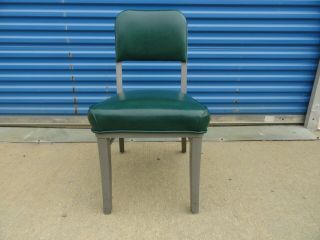 Steelcase Industrial Plush Tanker Chair Green 1964 Vintage