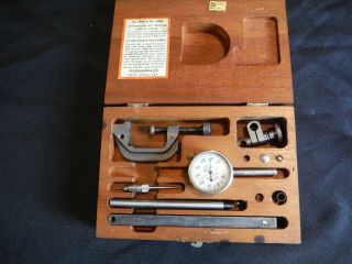 Vintage Lufkin 399a Jeweled Dial Indicator Machinist Tool