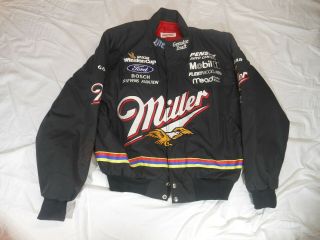 Vintage Nascar Rusty Wallace Signed Winston Cup Miller Simpson Jacket Large L