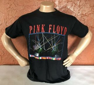 Vintage Pink Floyd Shirt 1987 World Tour Promo Productions Inc Sz L