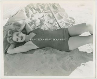 Dolores Moran Sexy Leggy Swimsuit Vintage Portrait By Longworth