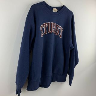 Stussy Vintage Men’s Embroidered Logo Sweatshirt,  Size XL 7