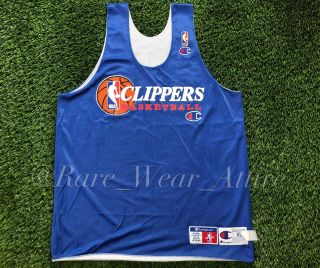 Nba Jersey Los Angeles Clippers Lamar Odom Champion Authentic Sz Xl Vtg Home