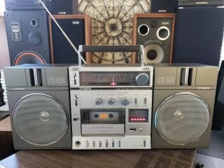 Fisher Ph - 410k Vintage Stereo Boombox Cassette Deck And Radio