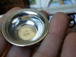 Antique French Dollhouse Miniature Sterling Silver Wash Bowl & Pitcher 1:12 6