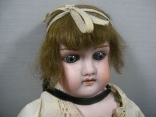 Antique Kestner Bisque Head Doll Cloth Body 18 Inch Doll Germany