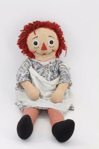 Annabelle Raggedy Ann Doll 30 " Knickerbocker 1970 