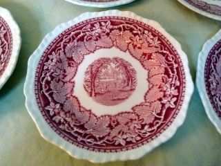 Vintage Masons Pink Vista Ironstone Small Bread and Butter Plates/ 12 Plates 3
