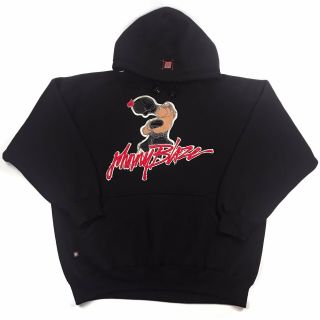 Vintage 90s Johnny Blaze Boxer Hoodie Punchout Sweatshirt Method Man Wu Tang