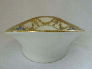 Vintage Noritake Bone China Dish Morimura M Mark Gold Scrolling Two Blue Doves 6