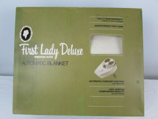Vtg First Lady Dual Control Electric Blanket Good