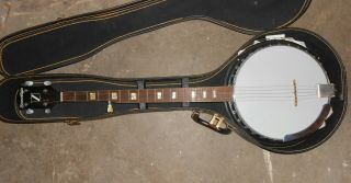 Vintage Harmony Sovereign 5 String Banjo W/ Case