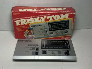 Vintage Frisky Tom Bandai Handheld Video Game Complete W/ Box And Instructions