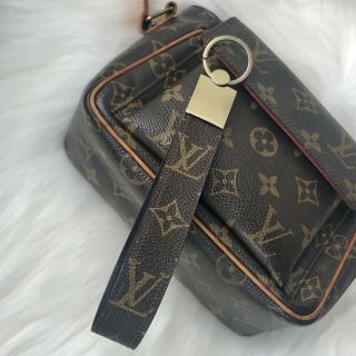 Authentic Vintage Designer Handbag,  Converted Into A Lanyard Keychain Usa Made