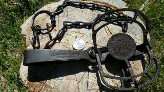Newhouse 91 Double Jaws,  Stamped Spring,  Vintage/antique Trap,  Very