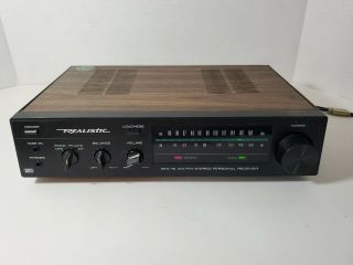 Vintage Realistic Sta - 19 Am/fm Stereo Personal Receiver Wood Grain