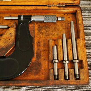 Vintage Brown and Sharpe micrometer set Model 55,  2 