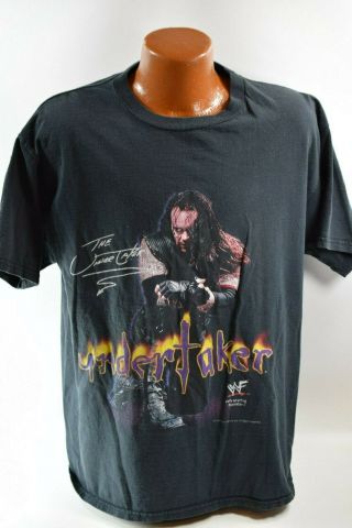 Vintage 1998 The Undertaker Wwf Titan Sports T Shirt Large