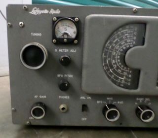 Vintage Lafayette KT - 200 Tube Short Wave Radio Receiver AS - IS Parts 2