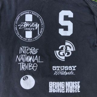 Vintage 90s Stussy Black Long Sleeve Graphic T Shirt Mens XL 3