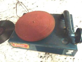 Vintage Corron 78 RPM Childs Phonograph Record Player In 4