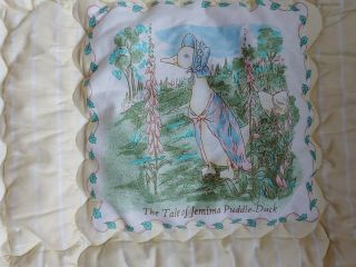 Vintage Quiltex Peter Rabbit Beatrix Potter Quilted Crib Comforter Baby Blanket 4