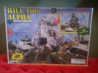 Vintage Toy Us Army Hill Top Alpha Action Playset