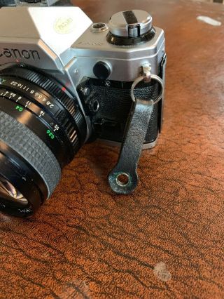 Canon AE - 1 Program Body Vintage Film Camera Body W 28 Mm Lens 5