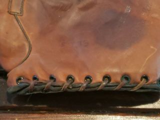 Vintage 1930 ' s buckle back split finger baseball glove all RARE 4