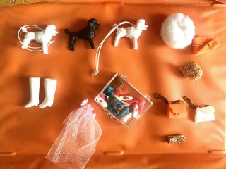 Vtg 1971 Topper Toys Dawn And Her Friends Doll Case Female Male Doll & Clothes 8