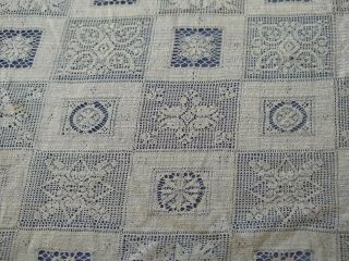 Antique Victorian 19thc.  Lace Shawl / Silk Maltese / Fine Shetland Knit Lace