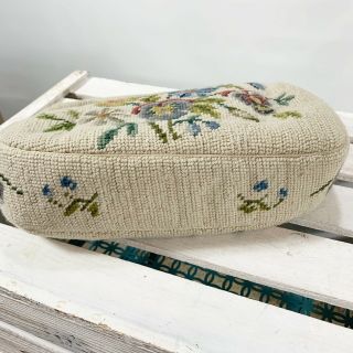 Vintage Christine Custom Bag Detroit Michigan Tapestry Purse Floral Needlepoint 4