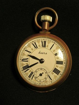 Rare Vintage Smiths Sears Pocket Watch Made In Great Britain Train Railroad