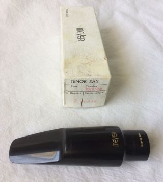 Vintage Meyer 7 M Tenor Sax Mouthpiece Made in USA 7 Medium Chamber 2